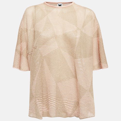 M Missoni Metallic Pink Lurex Knit Top XL - M Missoni - Modalova