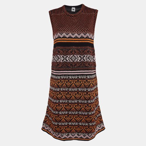 M Missoni Multicolor Patterned Lurex Knit Midi Dress L - M Missoni - Modalova