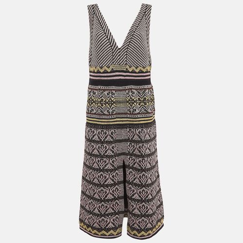 M Missoni Multicolor Patterned Lurex Knit Sleeveless Midi Dress L - M Missoni - Modalova