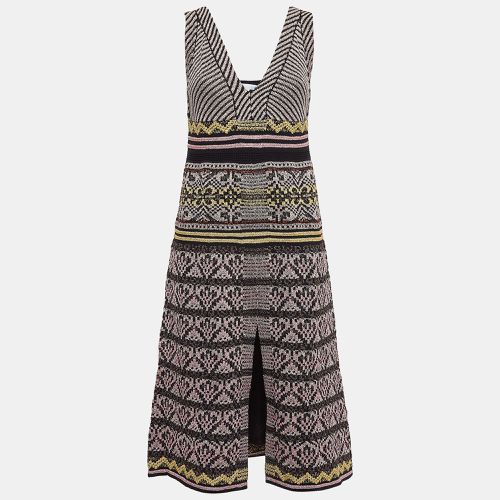 M Missoni Multicolor Patterned Lurex Knit Sleeveless Midi Dress M - M Missoni - Modalova