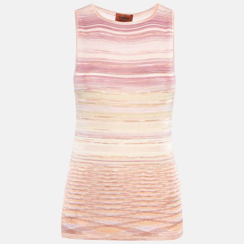 M Missoni Pink/Multicolor Jersey Tank Top M - M Missoni - Modalova