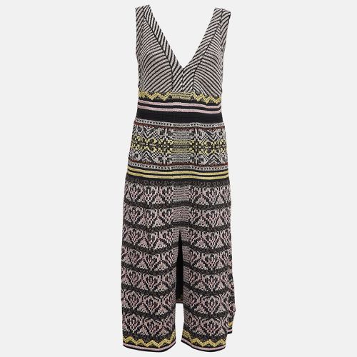 M Missoni Multicolor Patterned Lurex Knit Sleeveless Midi Dress M - M Missoni - Modalova