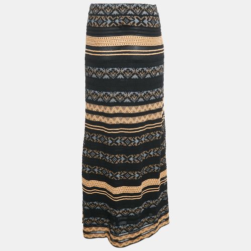 M Missoni Black Patterned Knit Maxi Skirt M - M Missoni - Modalova