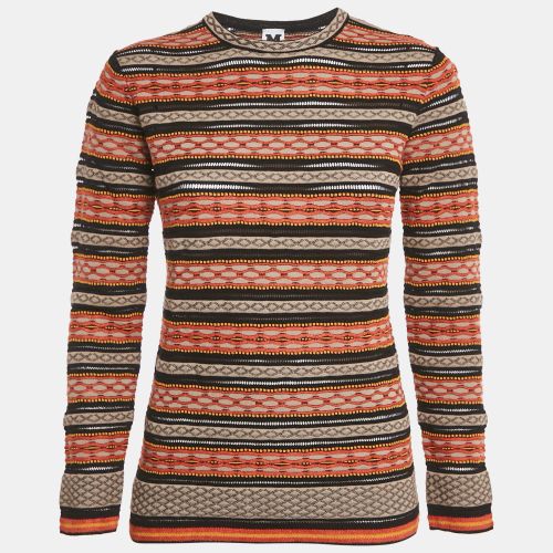 M Missoni Brown/Black Patterned Knit Top M - M Missoni - Modalova