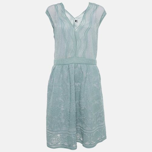 M Missoni Blue Sea Shell Lurex Knit Short Skirt L - M Missoni - Modalova