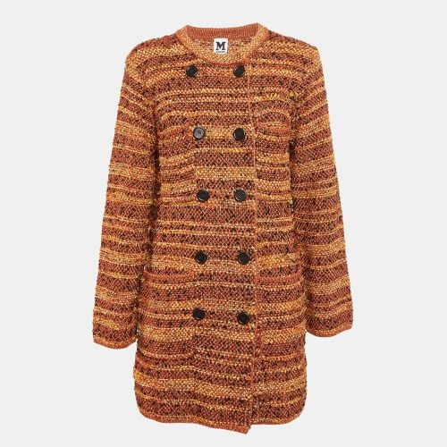 M Missoni Multicolor Tweed Double Breasted Long Jacket M - M Missoni - Modalova