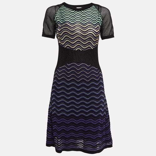 M Missoni Multicolor Wave Patterned Lurex Knit Short Dress M - M Missoni - Modalova