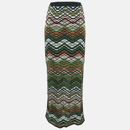 M Missoni Black Striped Knit Maxi Skirt S - M Missoni - Modalova