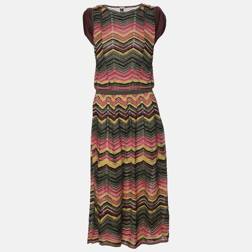 M Missoni Multicolor Knit Fabric Midi Dress M - M Missoni - Modalova