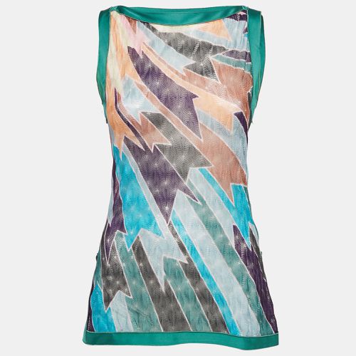 Missoni Multicolor Patterned Knit Sleeveless Top S - M Missoni - Modalova