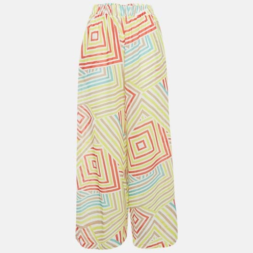 M Missoni Multicolor Printed Cotton Palazzo Pants S - M Missoni - Modalova