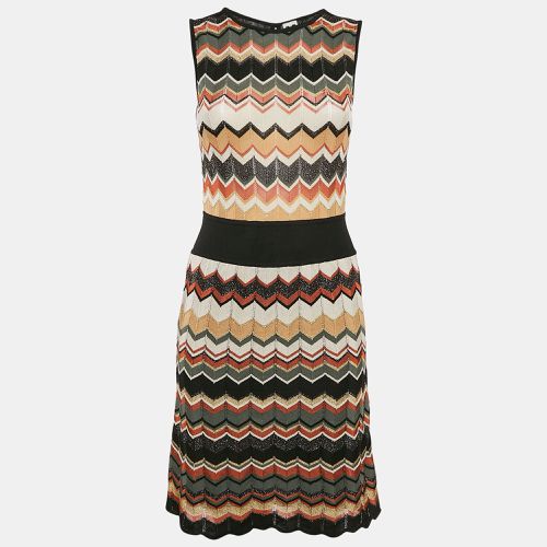 M Missoni Multicolor Patterned Lurex Knit Sleeveless Short Dress S - M Missoni - Modalova