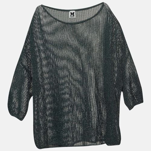 M Missoni Lurex Patterned Knit Oversized Top S - M Missoni - Modalova