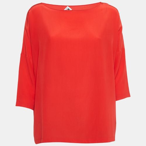 M Missoni Red Silk Crepe Oversized Top S - M Missoni - Modalova