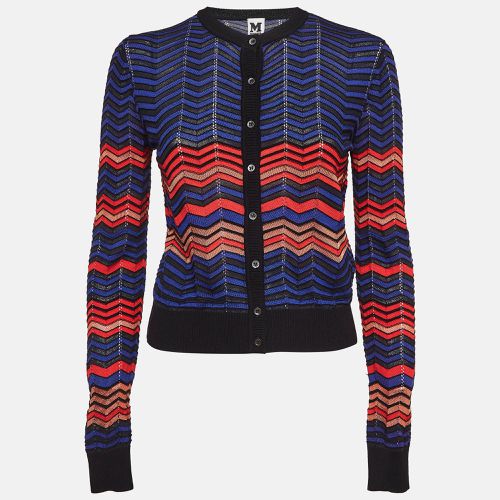 M Missoni Blue Pointelle Knit Cardigan M - M Missoni - Modalova