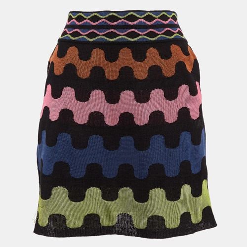 M Missoni Multicolor Patterned Knit Mini Skirt S - M Missoni - Modalova