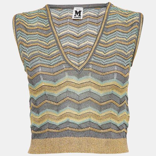 M Missoni Multicolor Chevron Lurex Knit Crop Top S - M Missoni - Modalova