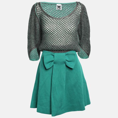 M Missoni Green/Grey Lurex Knit Skirt Set M - M Missoni - Modalova