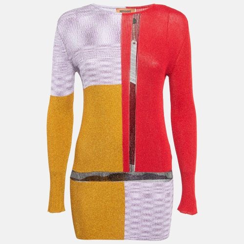 M Missoni Multicolor Lurex Knit Colorblock Top M - M Missoni - Modalova