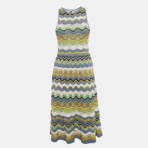 Wave Pattern Crochet Sleeveless Midi Dress M - M Missoni - Modalova