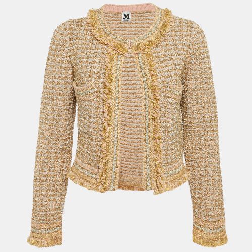 M Missoni Gold/Pink Lurex Tweed Jacket S - M Missoni - Modalova