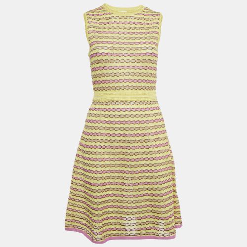 M Missoni Multicolor Patterned Lurex Knit Sleeveless Short Dress M - M Missoni - Modalova