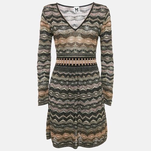 M Missoni Black/Gold Lurex Knit Mini Dress M - M Missoni - Modalova