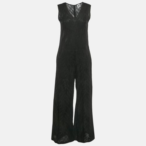 M Missoni Black Jacquard Lurex Knit Sleeveless Jumpsuit S - M Missoni - Modalova