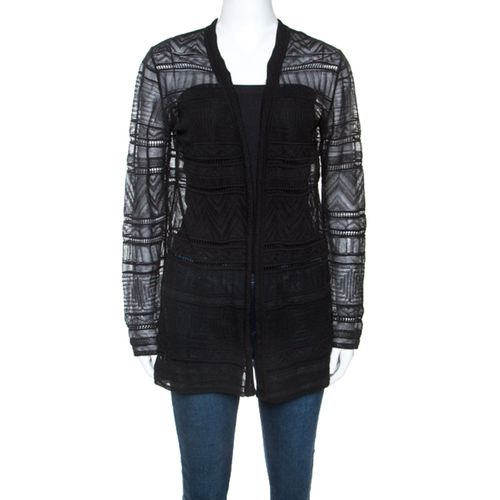 M Missoni Black Knitted Long Sleeve Cardigan M - M Missoni - Modalova