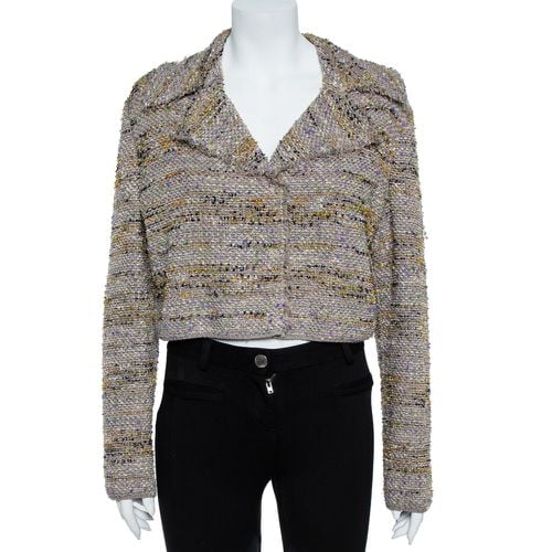 M Missoni Multicolor Tweed Cropped Blazer L - M Missoni - Modalova