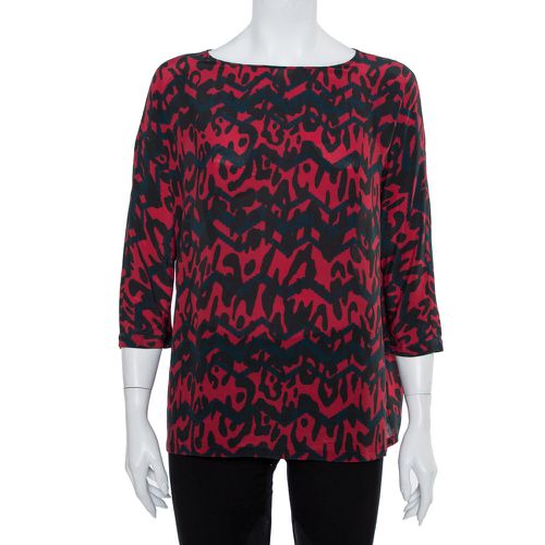 M Missoni Multicolor Printed Silk Oversized Top S - M Missoni - Modalova