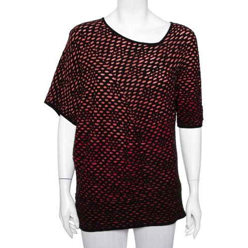 M Missoni Red & Back Jacquard Knit Top L - M Missoni - Modalova