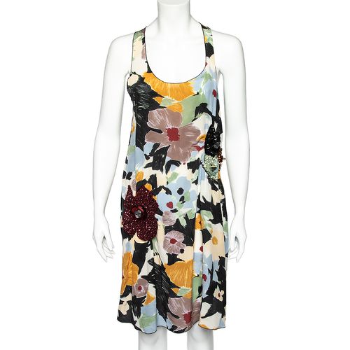 M Missoni Multicolor Floral Printed Silk Sequin Embellished Shift Dress M - M Missoni - Modalova