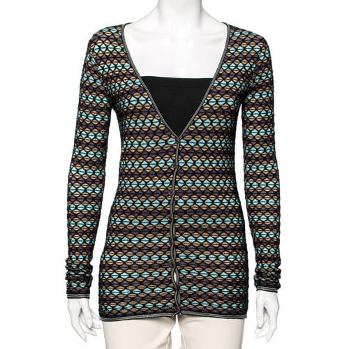 M Missoni Multicolor Patterned Knit Long Sleeve Cardigan S - M Missoni - Modalova