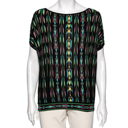 M Missoni Multicolor Perforated Pattern Knit Top S - M Missoni - Modalova