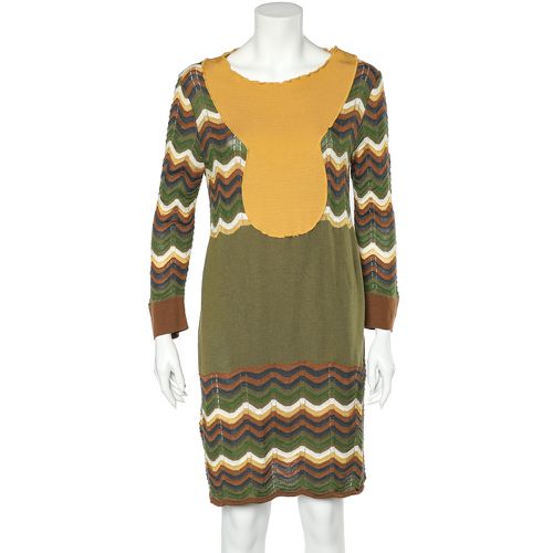 M Missoni Multicolor Patterned Wool Knit Mini Dress L - M Missoni - Modalova