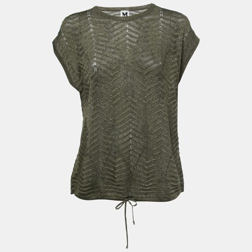 Lurex Knit Drawstring Hem Top S - M Missoni - Modalova