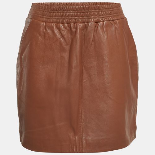 M Missoni Brown Leather Mini Skirt S - M Missoni - Modalova