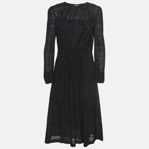 M Missoni Lurex Knit Elastic Waist Detail Midi Dress S - M Missoni - Modalova