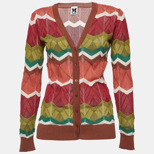 M Missoni Multicolor Patterned Knit Buttoned Cardigan S - M Missoni - Modalova