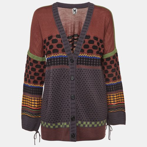 Wool Blend Buttoned Front Cardigan L - M Missoni - Modalova