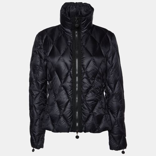 Moncler Black Synthetic Zip-Up Quilted Down Jacket L - Moncler - Modalova