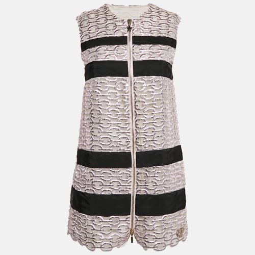 Moncler Metallic Pink Lace Lucy Gilet Mini Dress XS - Moncler - Modalova