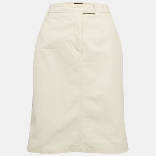 Moncler White Cotton Pencil Skirt L - Moncler - Modalova