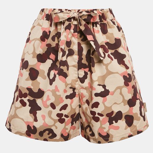 Moncler Beige Camouflage Print Cotton Shorts S - Moncler - Modalova