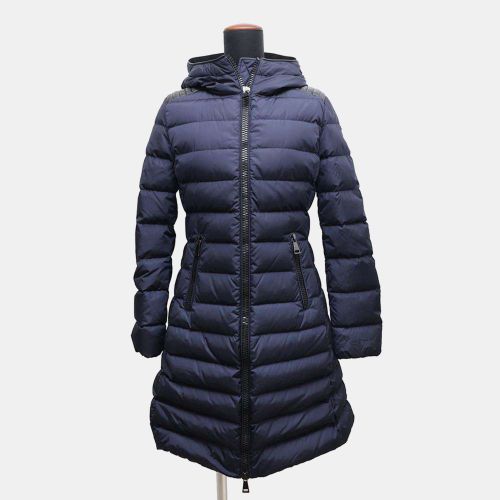 Moncler Navy Blue Nylon Talev Giubbotto Down Coat - Moncler - Modalova