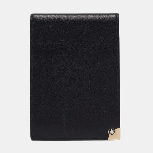 Montblanc Black Leather Meisterstuck Mini Bifold Agenda Cover - Montblanc - Modalova