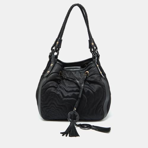 Montblanc Black Nylon and Leather Starisma Dalila Drawstring Bag - Montblanc - Modalova