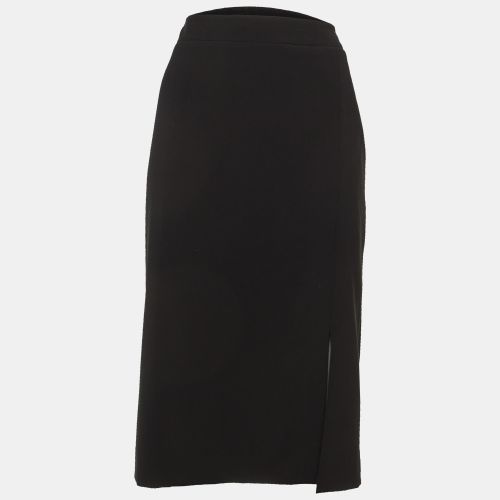 Moschino Couture Black Crepe Pencil Skirt L - Moschino Couture - Modalova