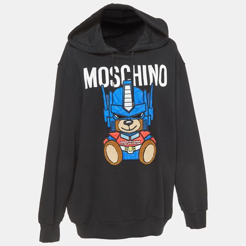 Transformer Teddy Cotton Hoodie M - Moschino Couture - Modalova